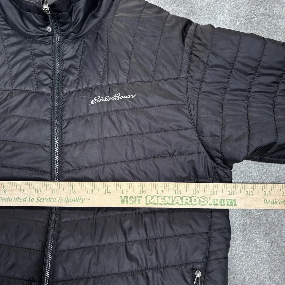 Eddie Bauer First Ascent Jacket Mens S Black Gray Reversible Pertex Quantum Ego